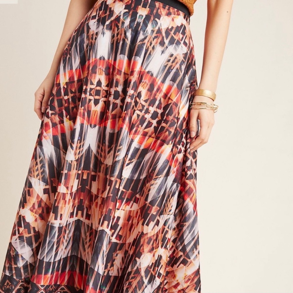 ANTHROPOLOGIE KALEIDOSCOPE MAXI SKIRT size Medium - Picture 9 of 12